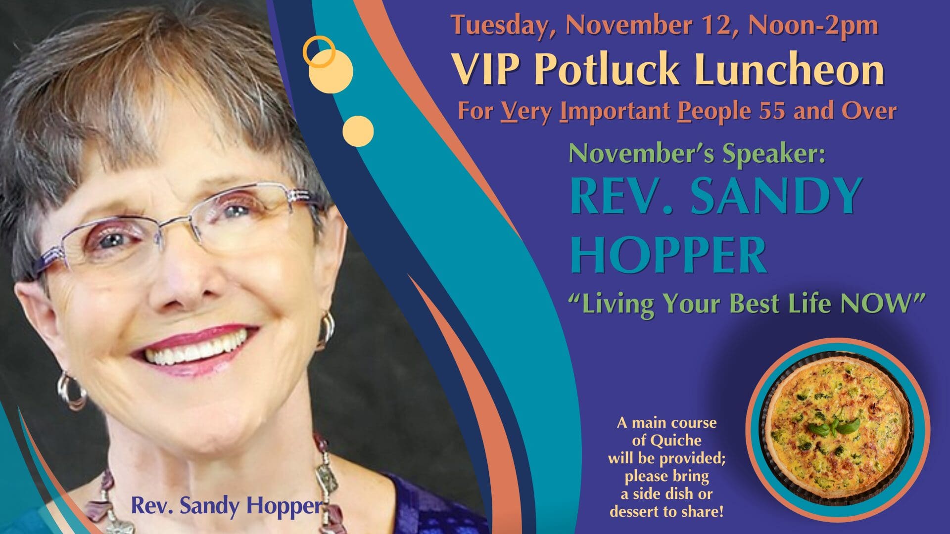 VIP Potluck Luncheon: November · Unity of Phoenix Spiritual Center